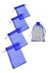 Pack x 100 - Bolsas organza 9x15 cm AZUL