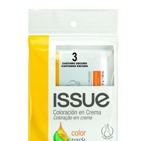 Coloración en Crema Tinta Issue Color Pack Eco Keratina CASTANO-OSCURO