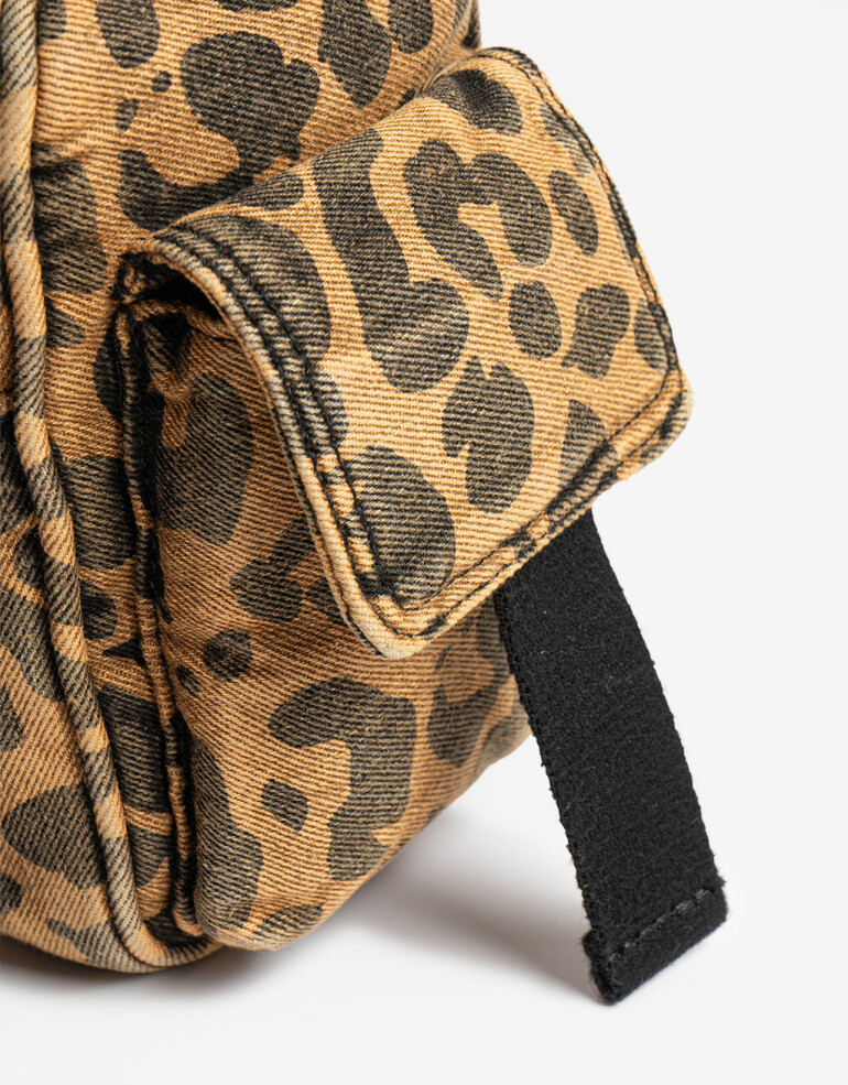Complemento Marroquinería Pouch Denim Animal Print - Estampado Animal Print