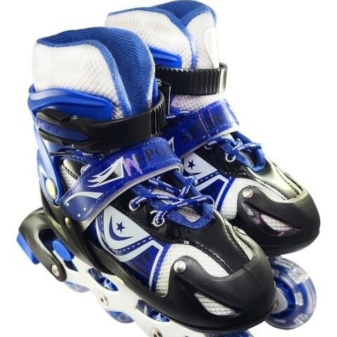 Patines Rollers Extensibles Calidad Colores Infantil Niños Variante Color Azul Talle 31-34