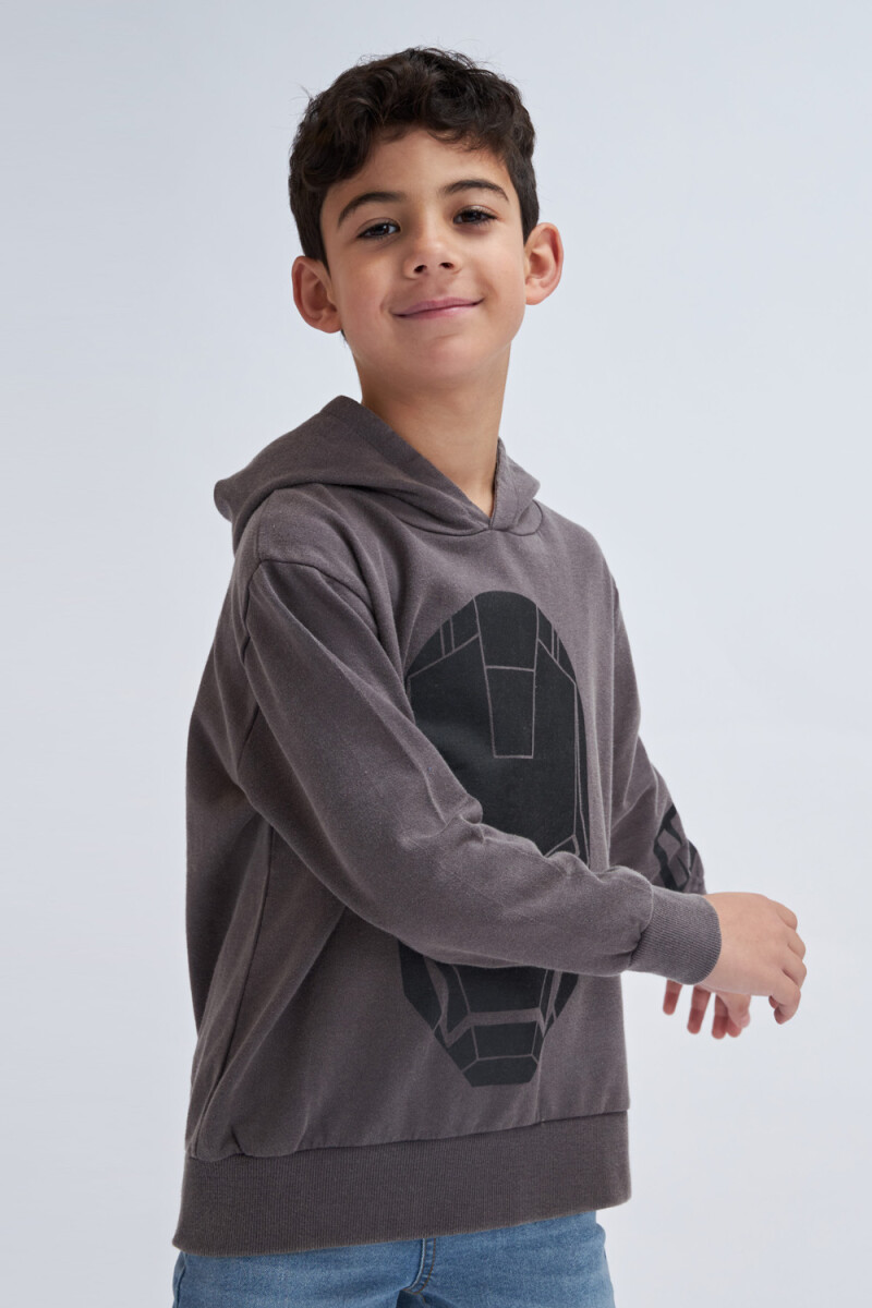 Hoodie deportivo liviano Ironman Marvel - Gris