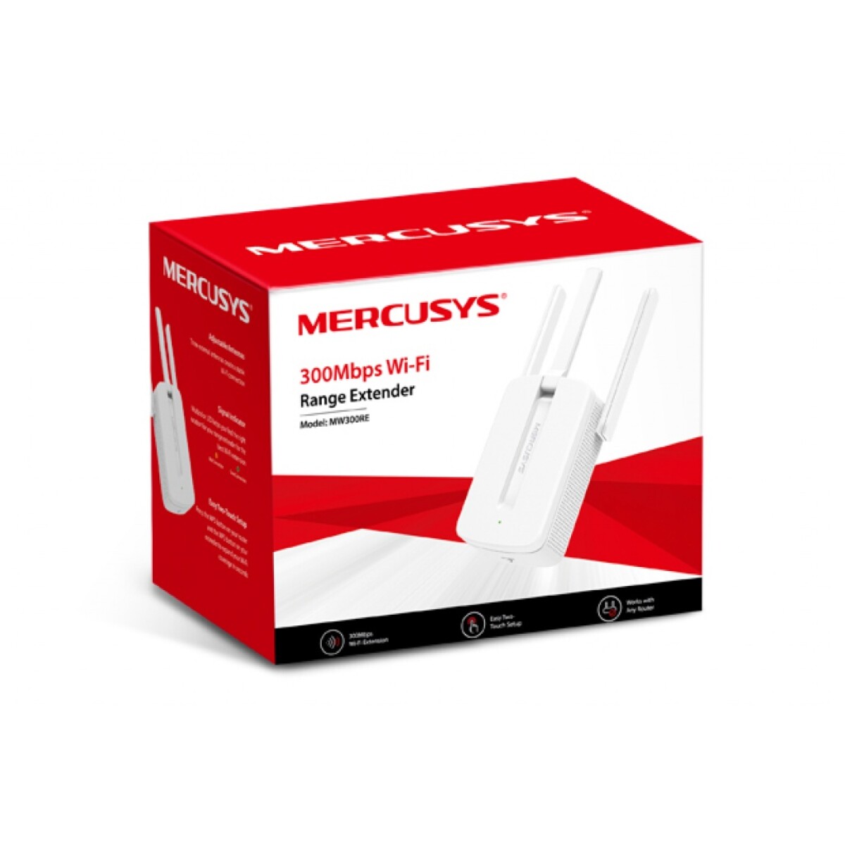 Range Extender Mercusys 300Mbps Wi-Fi MW300RE - Unica 