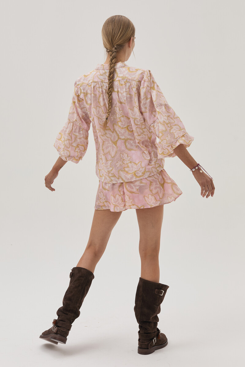 Camisa Gardenia Rosa Claro
