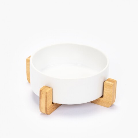 Comedero cerámica, 20*20cm, Blanco Comedero Cerámica, 20*20cm, Blanco