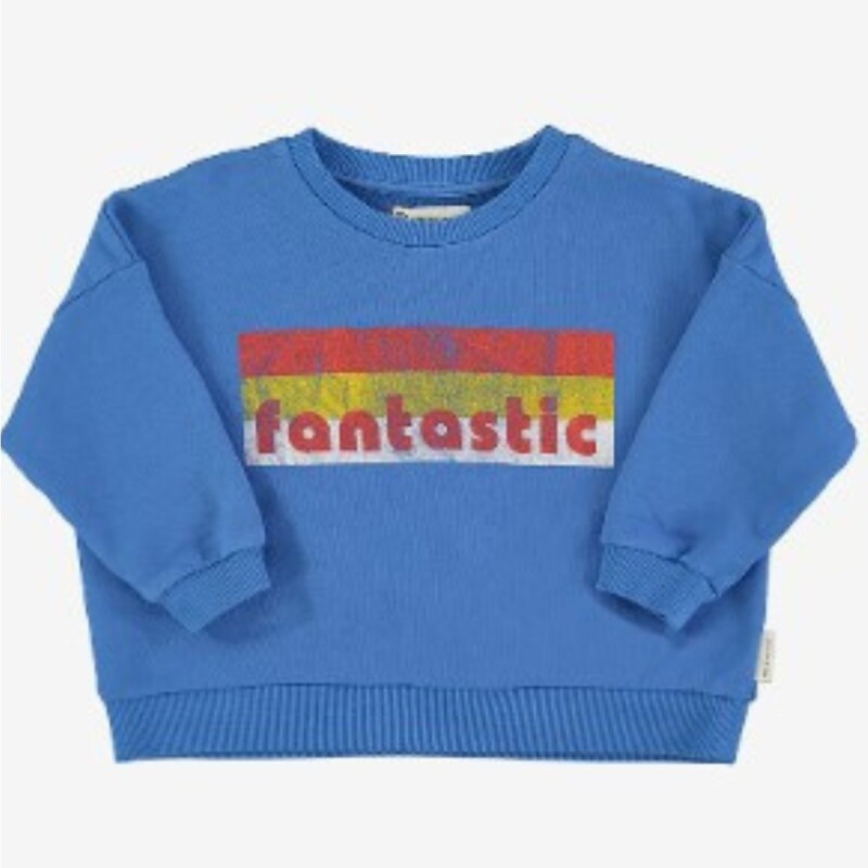 SS25.FLP2505A Buzo Niños Manga Larga Azul Fantastic Piupiuchick - 3 Años