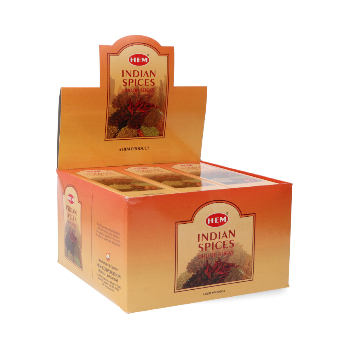 INCIENSO DHOOP HEM 25GR X12 - Especies Indias 