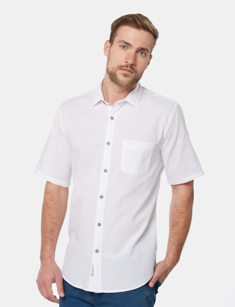 CAMISA DE LINO Blanco