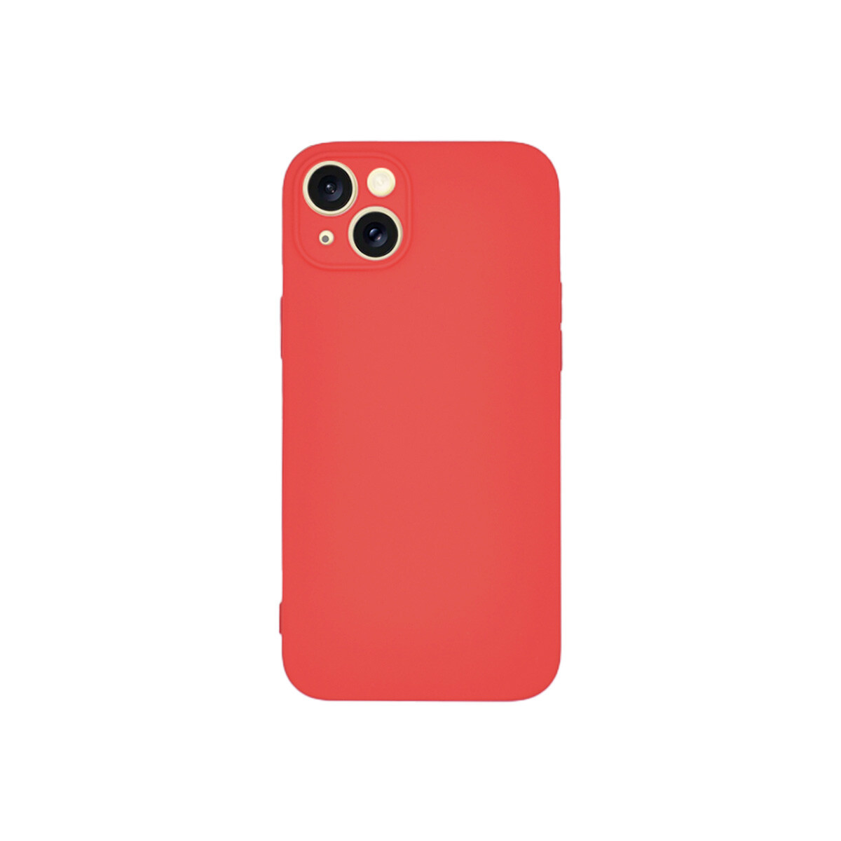 Protector iPhone 15 Plus engomado color rojo 