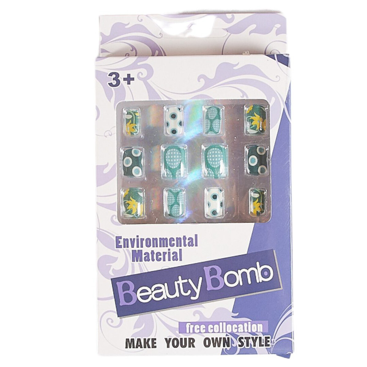 3x2 Uñas Postizas C/Sticker - 3x2 Uñas Postizas C/sticker 