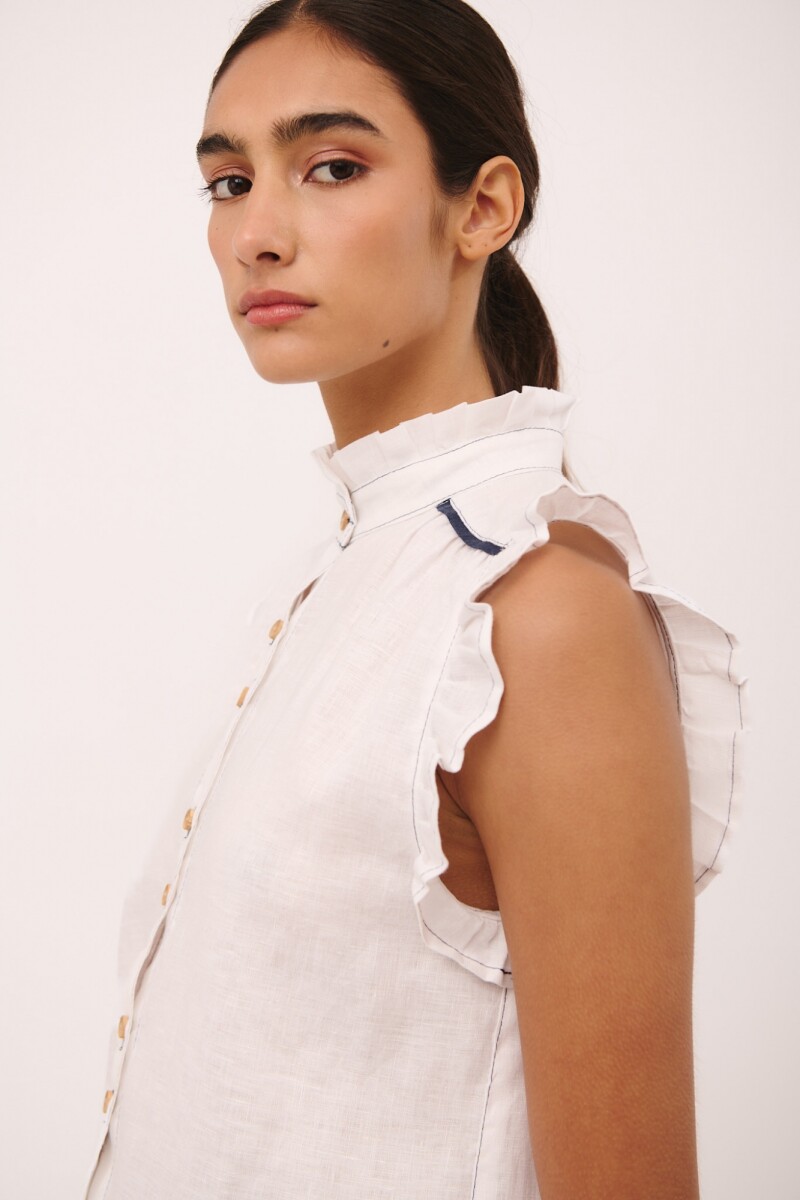 PRE VENTA BLUSA CEREZA Blanco