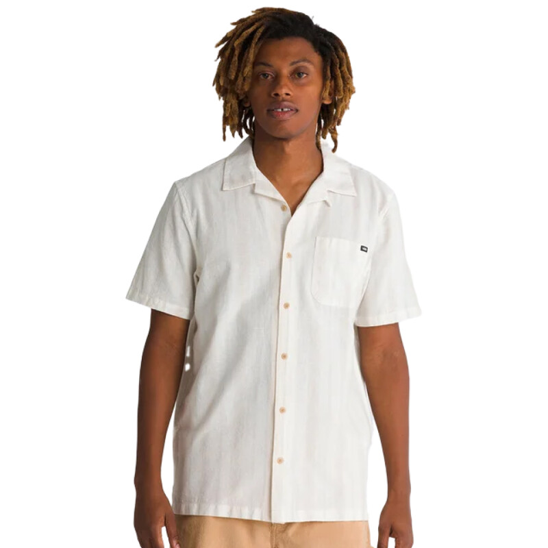 Camisa Vans Carnell Ss Woven - Blanco Camisa Vans Carnell Ss Woven - Blanco