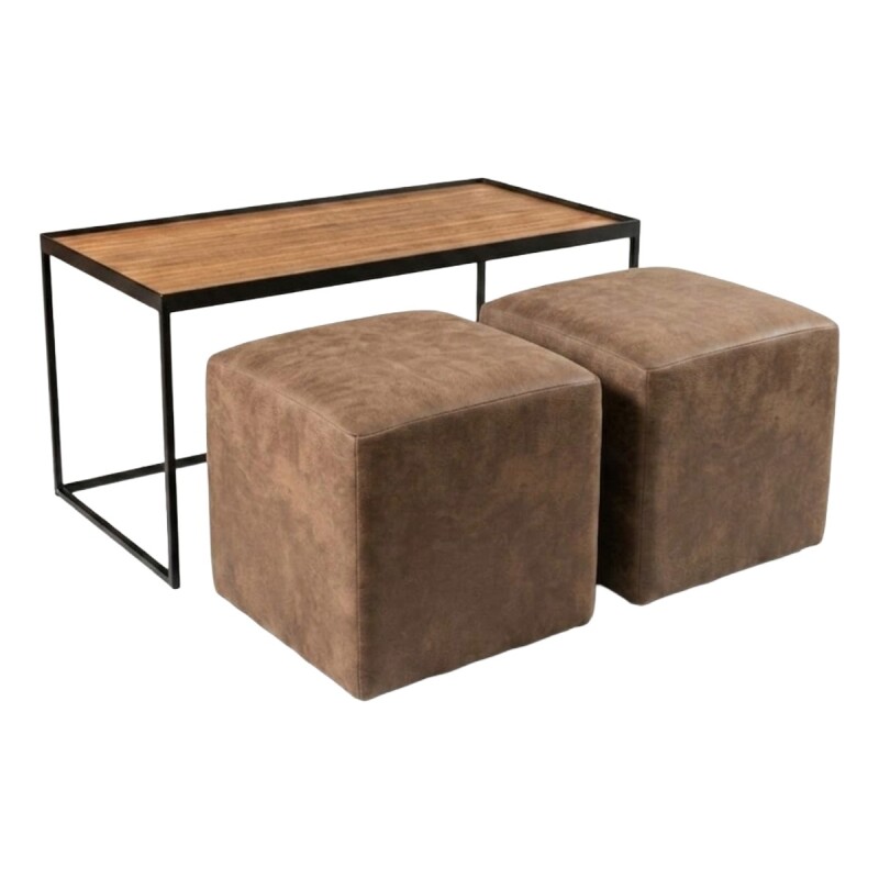 MESA CENTRO CON PUFF AF 100X50 (CD) Unica