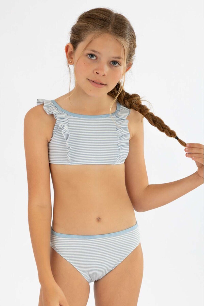 Bikini pom 2-10m - Celeste 