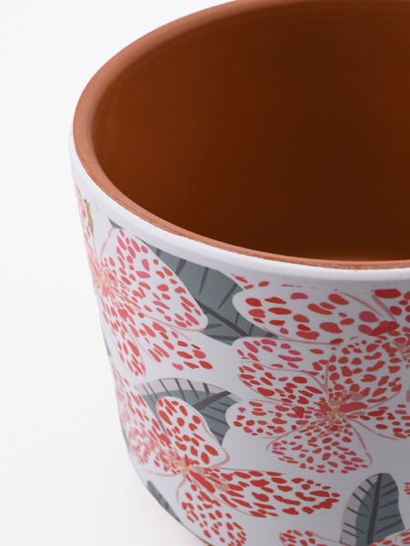 MACETA FRUTILLA ESTAMPADO