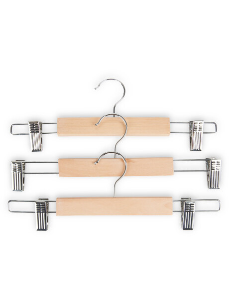 Perchas SIGFRID con pinzas 3 unidades Perchas SIGFRID con pinzas 3 unidades