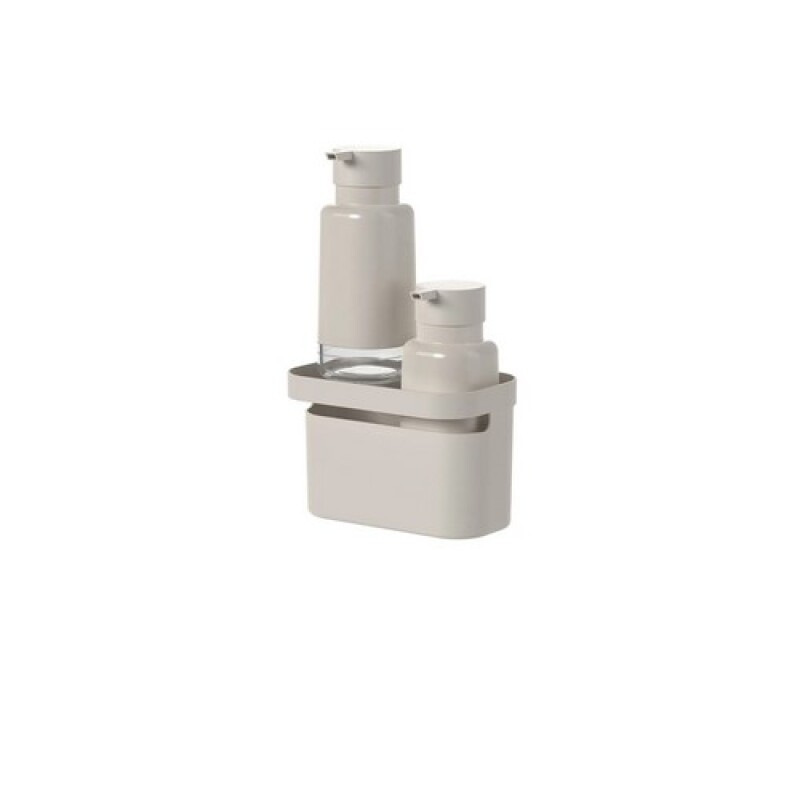 Set de 2 Dispensadores y organizador Beige