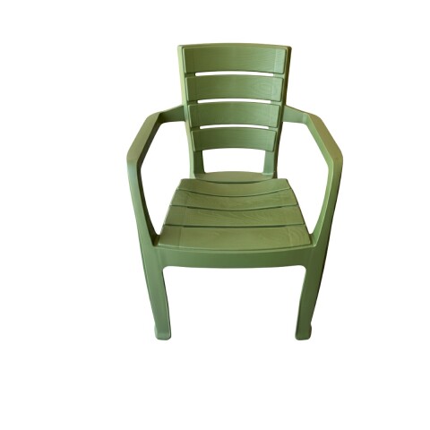 SILLA PLAST BARU VERDE C/BRAZOS 58X59X82CM Unica