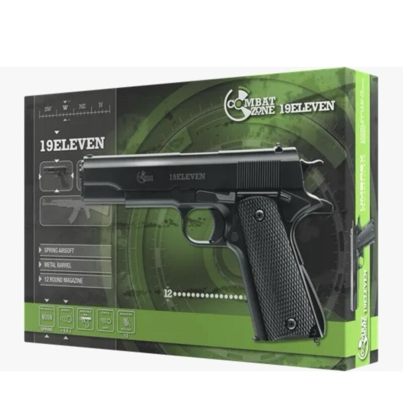 Pistola Airsoft 19 Eleven Combat Zone Pistola Airsoft 19 Eleven Combat Zone