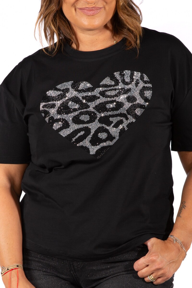 Remera Heart - negro 