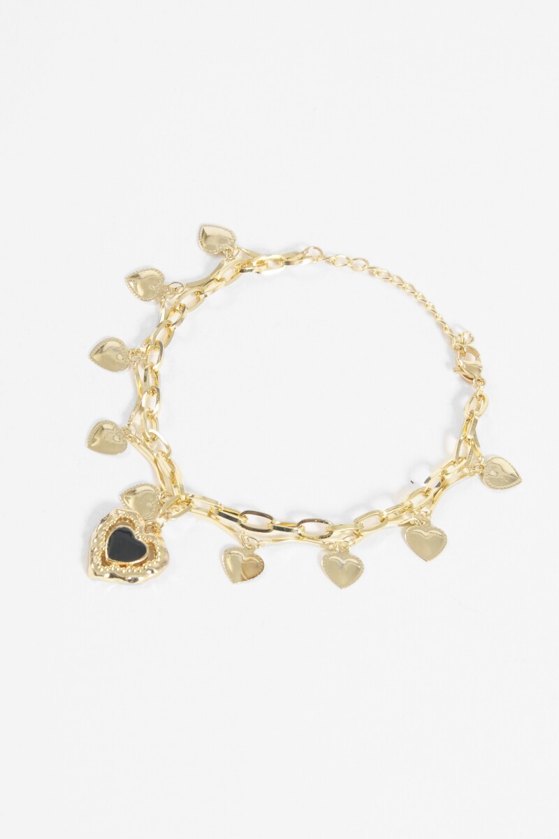 Pulsera cora dorado