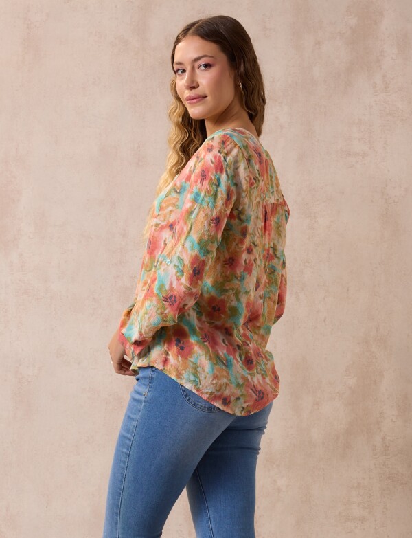 Blusa Spring MULTI/CORAL