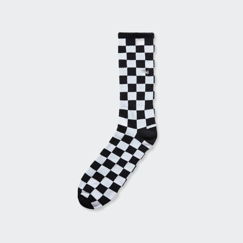 Medias Vans Checkerboard Crew Negro