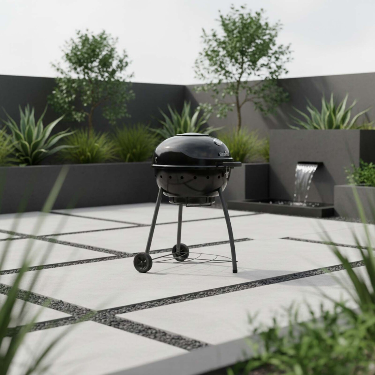 PARRILLA BARBACOA A CARBÓN - ACERO-INOXIDABLE KETTLEMAN 