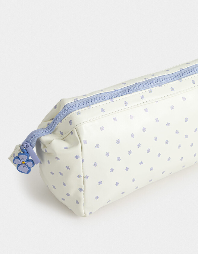 Cartucheras PU Cartuchera Plegable - Blanco Crudo