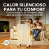 Estufa Radiador Aceite Panel Calefactor 600w Temp. Regulable Blanco