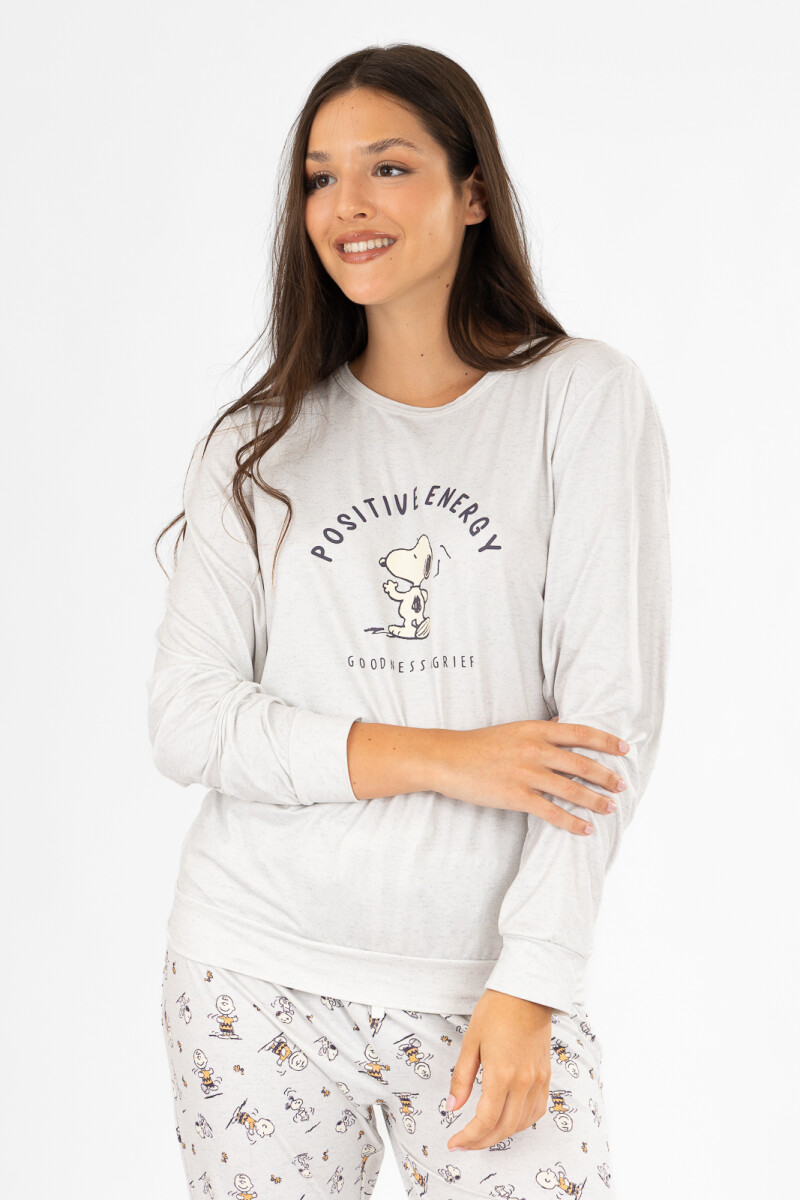 Pijama goodness & grief Gris melange