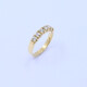 Anillo medio sin fin oro 18k amarillo con brillantes engarce 4 puntas. Anillo medio sin fin oro 18k amarillo con brillantes engarce 4 puntas.