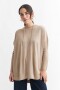 Sweater oversized con capucha BEIGE