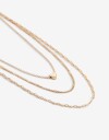 Collares Cortos Metal Collar Corto Dijes Corazones - Dorado