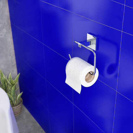 PORTA ROLLO METALICO MANCHESTER CROMO MATE DE BAÑO CROMO