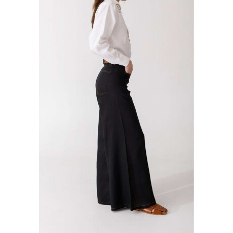 Pantalon Wide Xl Linen Ss26 Pre Venta Negro