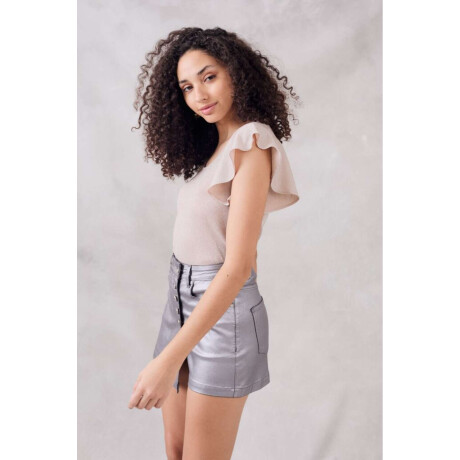 Top Volados Lurex Crudo