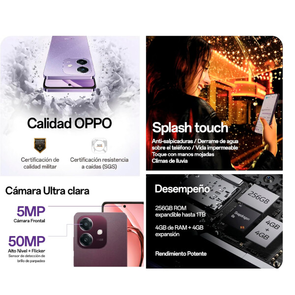 Oppo A40 4/256 Gb 4g VIOLETA