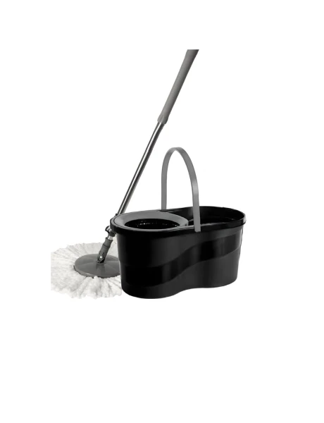 SET MOPA + BALDE NEGRO 14 LT C/CENTRIFUGADO SET MOPA + BALDE NEGRO 14 LT C/CENTRIFUGADO
