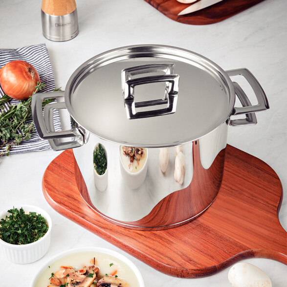 Olla alta Ø16cm acero inox. modelo Brava, 2,2Lts. -TRAMONTINA TF1920