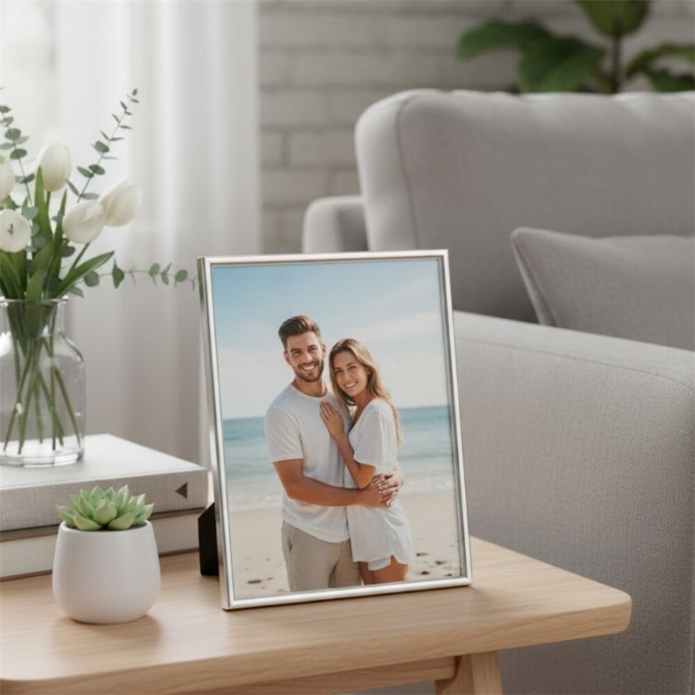 Portarretrato Metal Clásico Plateado 13 x 18 cm PORTARRETRATO METAL CLASICO 13X18CM PLATEADO