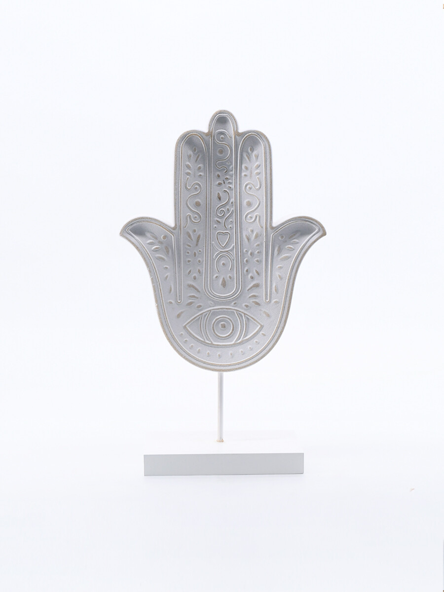 MANO HAMSHA VERTICAL - BLANCO 