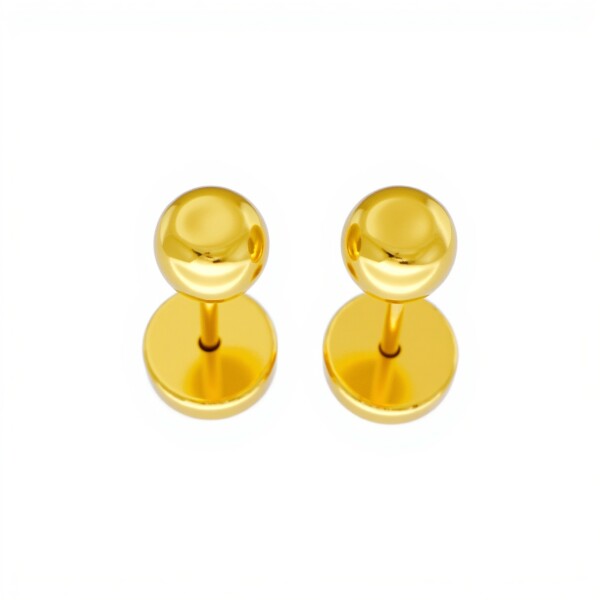 Abridores Bolita-Oro 18k-Sin piedra-AB9538 sinpiedra
