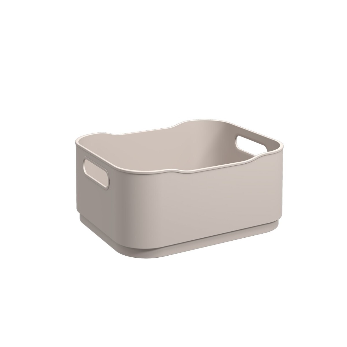 Canasto Plástico Rectangular Coza Gris Claro 18,5 x 15 x 8 cm 