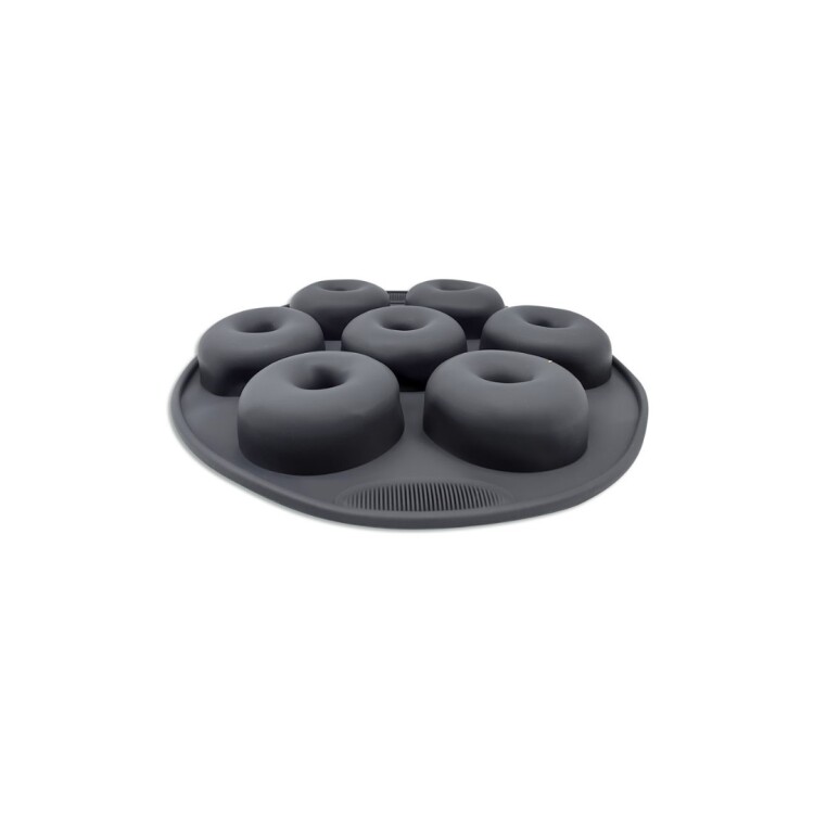 MOLDE PARA DONAS DE SILICONA 28X26X2,8CM GRIS