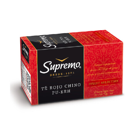 TE SUPREMO ROJO CHINO PREMIUN 20/S Unica