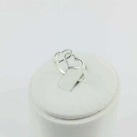 Anillo de Plata 925 Modelo CORAZON ENTRELAZADO