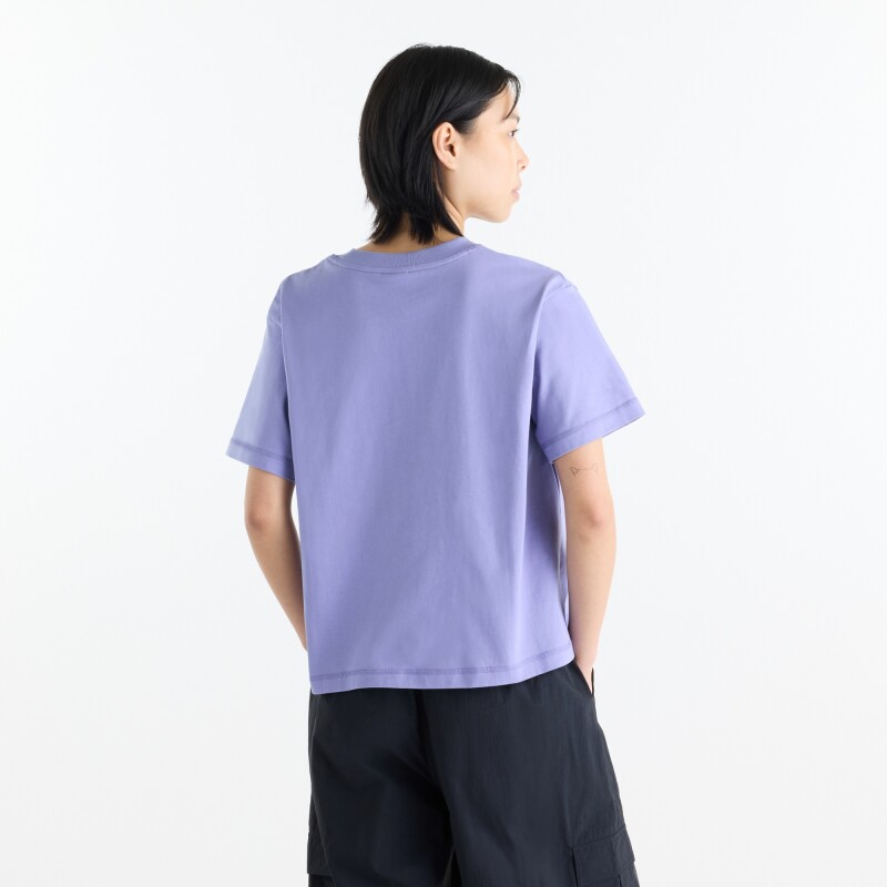 Remera New Balance de Dama - Athletics Premium - WT62B7V2DSV LILA
