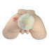 Plug Anal Pompon Conejita Consolador Estimulador Talle L Variante Color Blanco Rosa