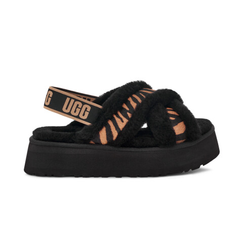 Disco Cross Slide Tiger Print W - Mujer Light Butterscotch
