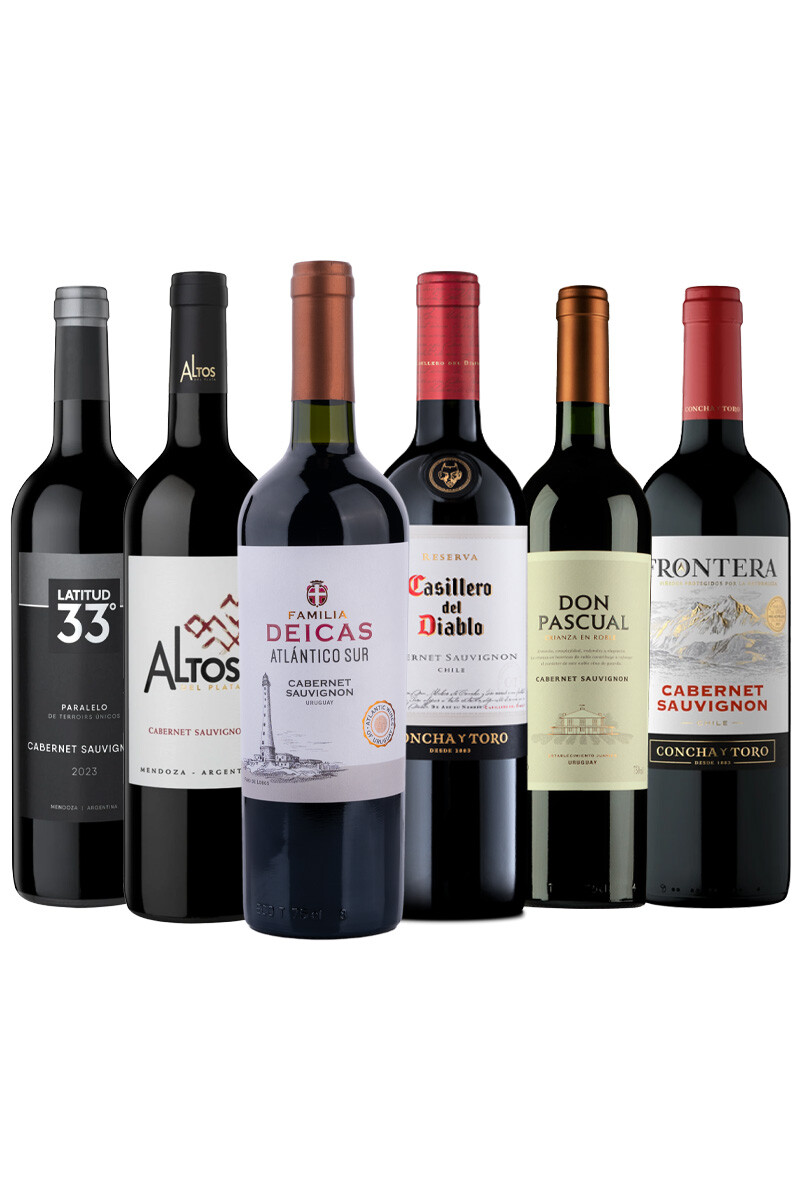 Pack Selección Variedades Protagonistas x6 vinos Cabernet Sauvignon 